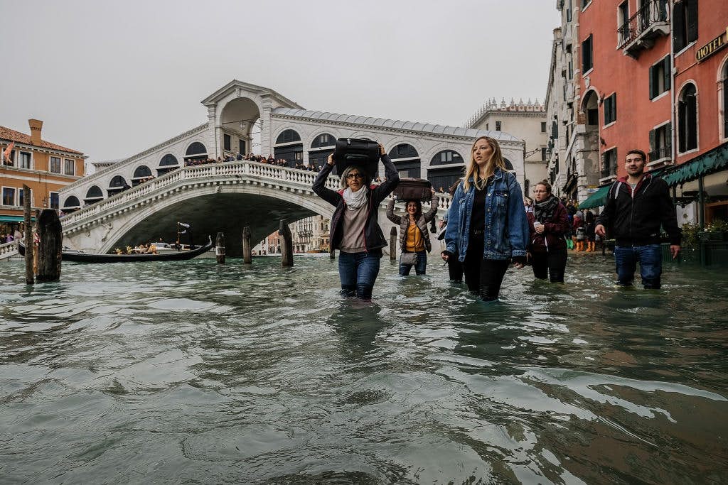 Venice hit by 6ft high tide overnight storm Lonely